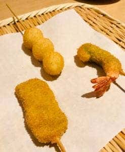 はい、串揚げです。