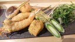 串揚げとワイン 源