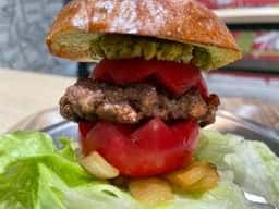 緑茶バーガー&麦酒