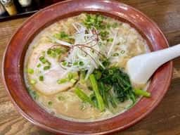 鶏白湯ラーメン大葉