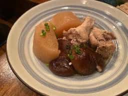 鶏おでんと出汁割り日本酒 ふぁるこ