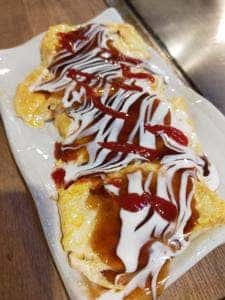 お好み焼き 鉄板焼き 葉づき