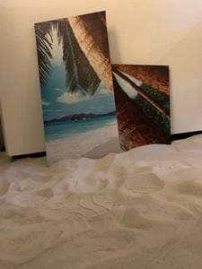 white beach pou