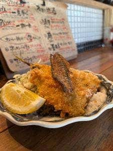おでんと、アジフライ。
