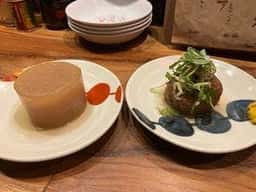 おでんと、アジフライ。