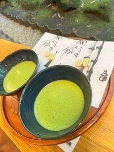 休耕庵 竹の庭の茶席