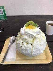 天然かき氷店 氷の音