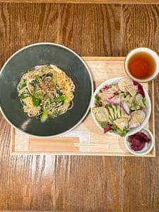 和風パスタ 赤蠍