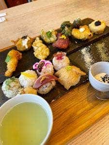 天ぷらと手まり寿司 都