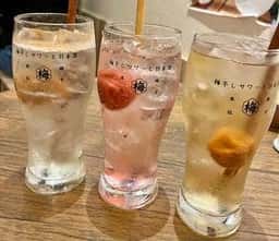 梅干しサワーと日本酒