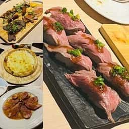 肉寿司 食べ放題 肉バル ミートガーデン 新宿本店