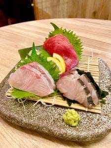 天婦羅と刺身 板前料理 魚天