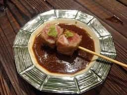 魚串と浅利おでん のび