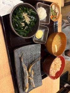 炭火焼干物定食 しんぱち食堂 祐天寺店