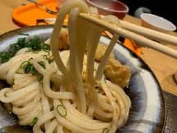 天然大海老天丼 自家製おうどん 白狐