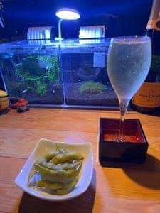 シャンパンとたこ焼き 月と蛸