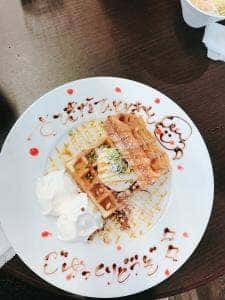 SoRa Cafe feat Waffle Cafe Sign