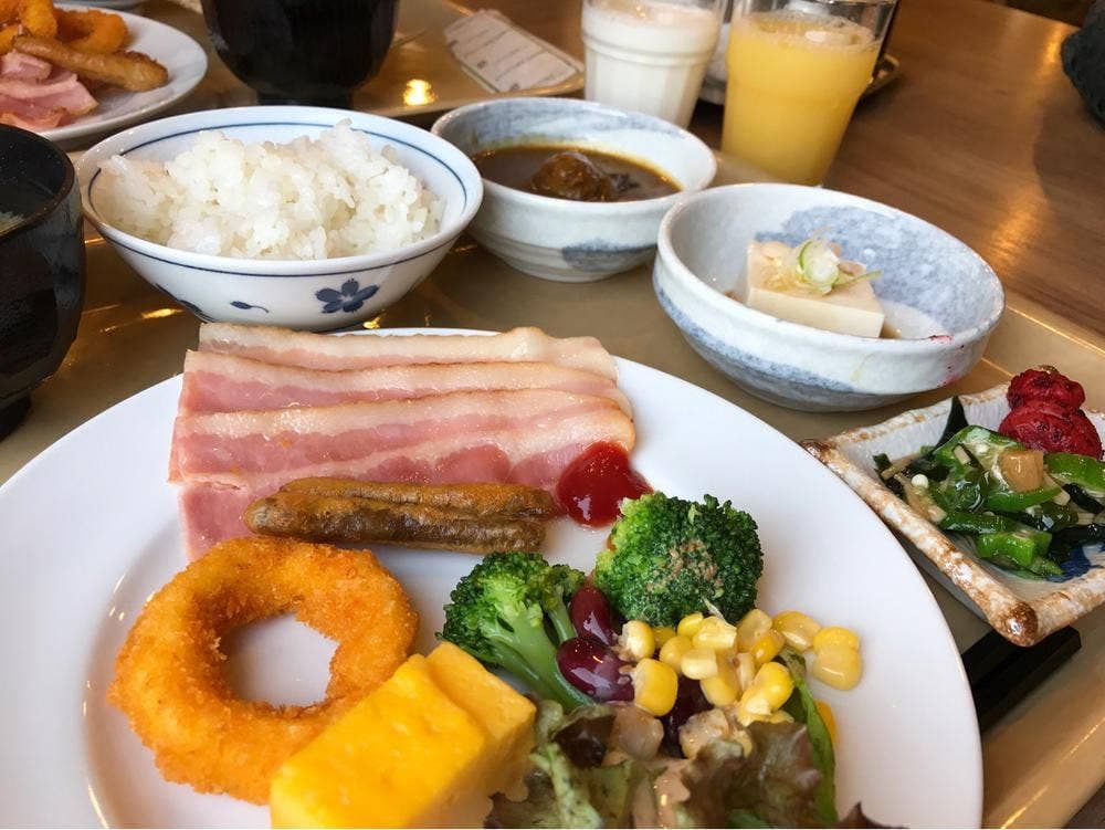 朝食レストラン 花茶屋 ホテルルートインひたちなか