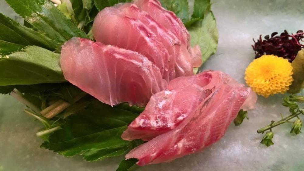 釣り魚料理 明日葉