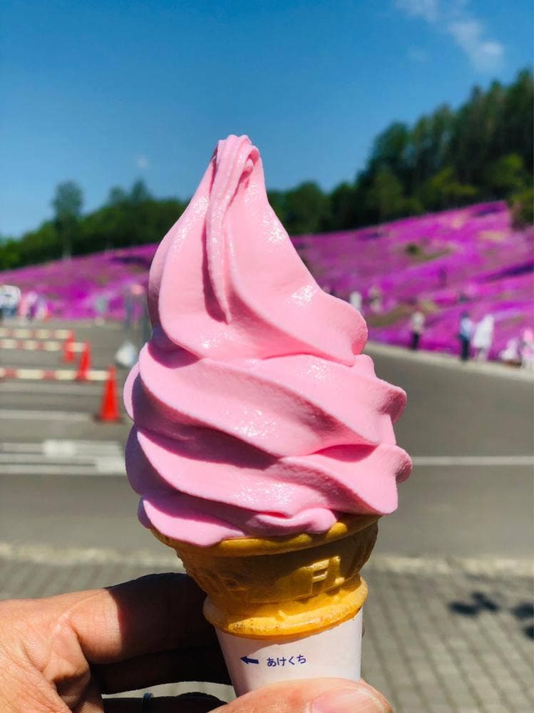 芝ざくら ソフトクリーム