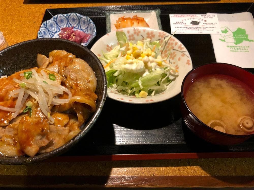 群馬名物 麦豚丼の上州亭