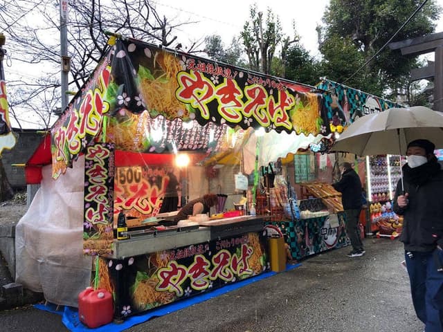 風治八幡宮参道の焼きそば露店 - サブ画像1