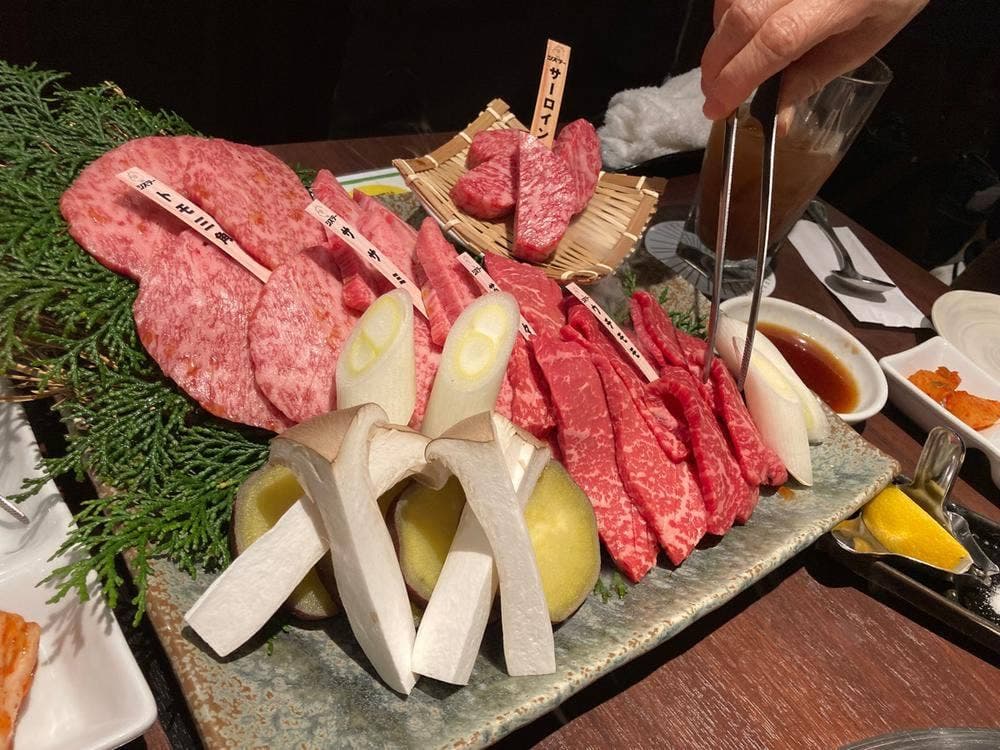 和牛あみ焼会席 シズラー