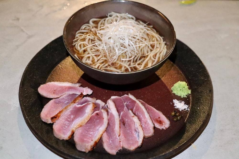 鴨そばとワイン 6