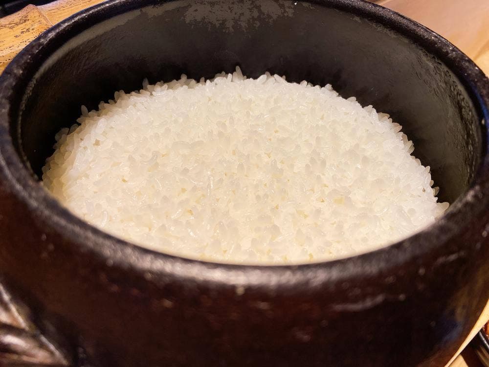 米ル土鍋ごはんとお万菜