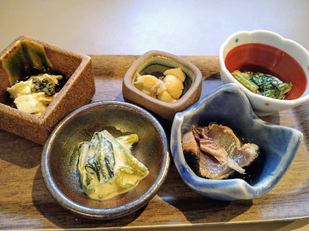 海鮮飯と日本茶 かさなる