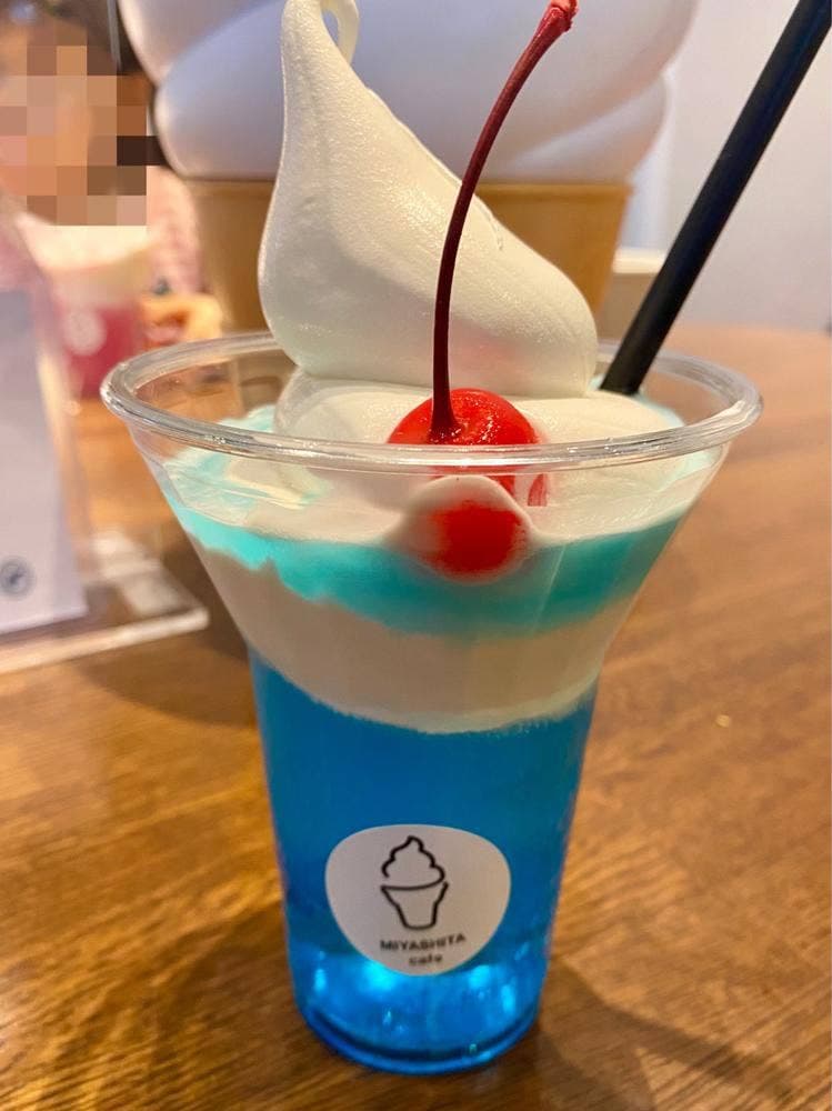 ミヤシタカフェ ＋ソフトクリーム