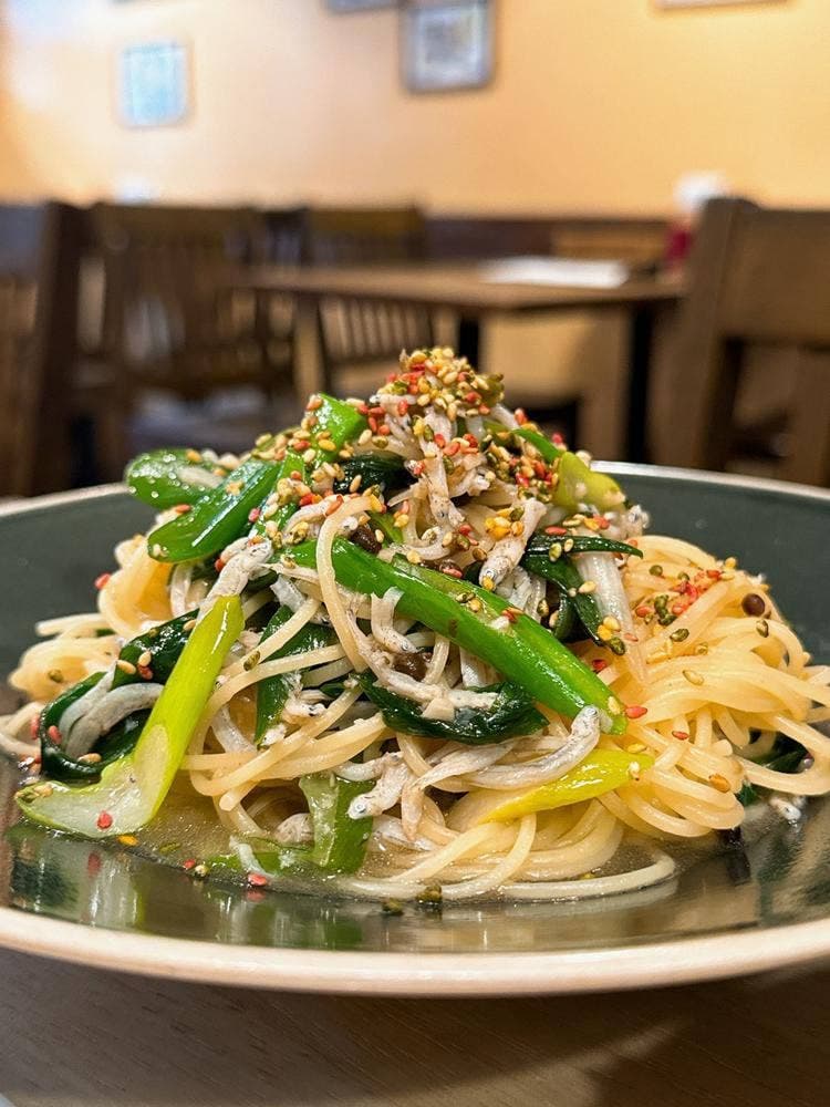 和風パスタ 赤蠍