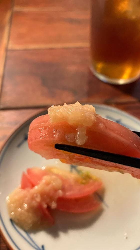 やきとんと豆皿 ましかく
