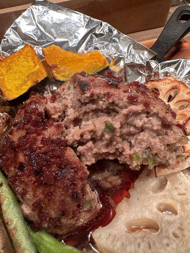 鉄焼青なんバーグ まるにし - サブ画像3