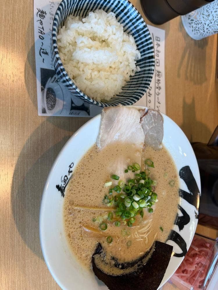麹豚骨ラーメン 麺やTAO 道