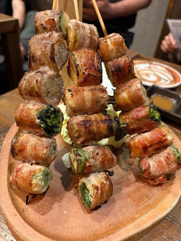 炭火野菜巻と魚串 ときわ福島