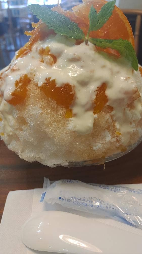 天然氷 昭島 かき氷 カフェ不二