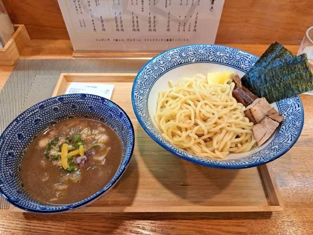 中華そばつけ麺 丸三角四角