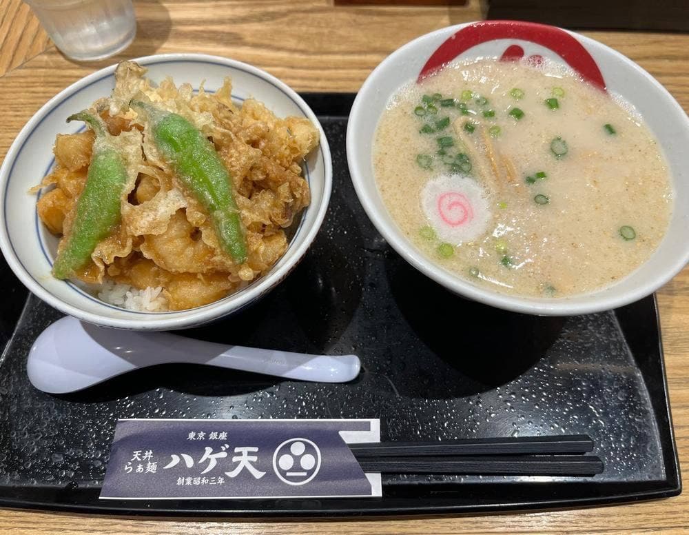 天丼らぁ麺ハゲ天 銀座店