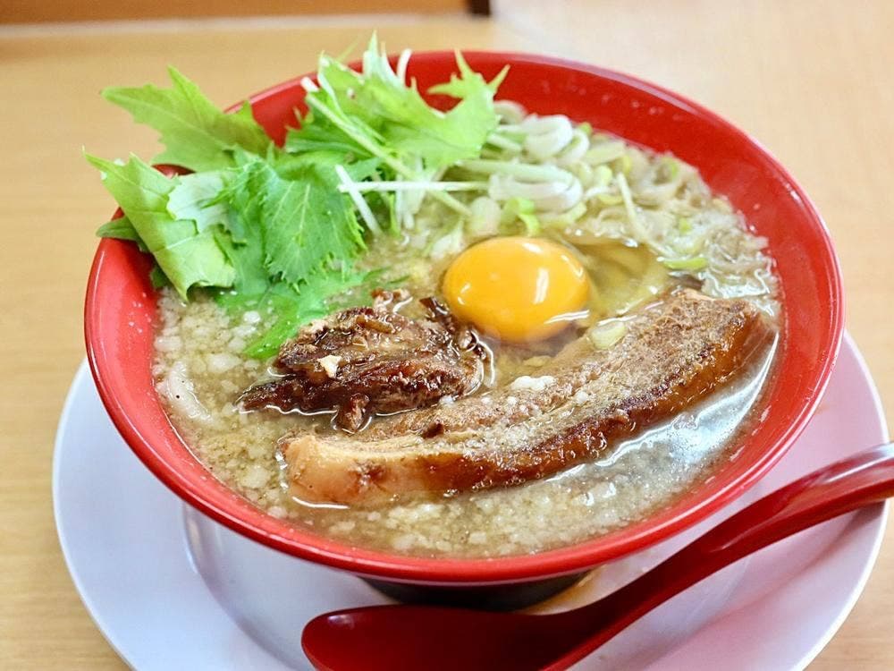 煮豚月見うどん 中西製作所