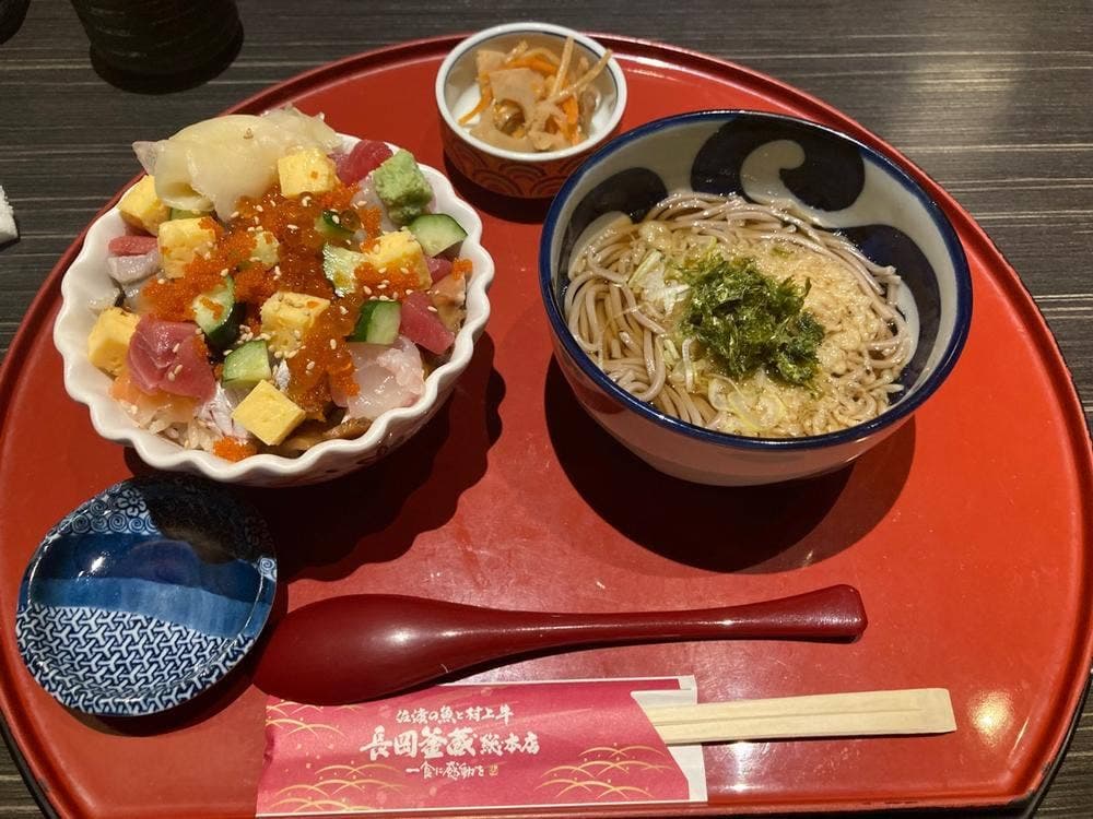 佐渡の魚と村上牛 長岡釜蔵 総本店