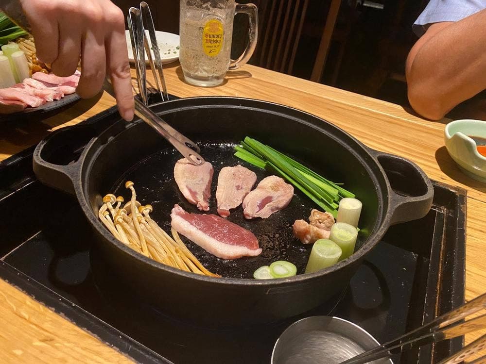 鴨すき 鴨しゃぶ なかもぐろ