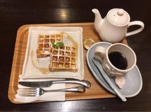 ワッフルとジャムの店 森乃珈琲店曇り時々晴れ 長野駅前店