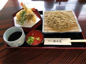 蕎麦切り 明日葉