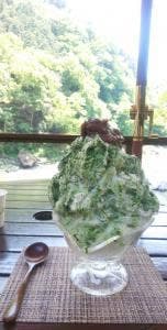 野外テラス 水の音