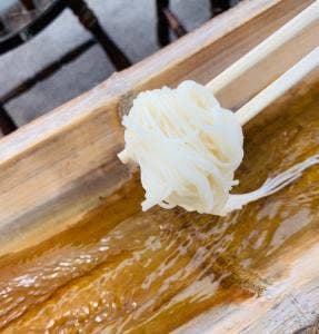 丘のまち停車場 - 流しそうめん
