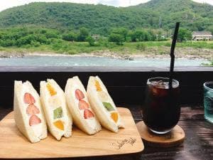 Sakura Table by the River