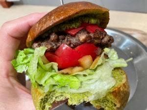 緑茶バーガー&麦酒