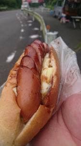 日向峠名物ホットドッグ