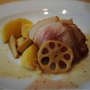 食事とワインおしゃべりきのこ